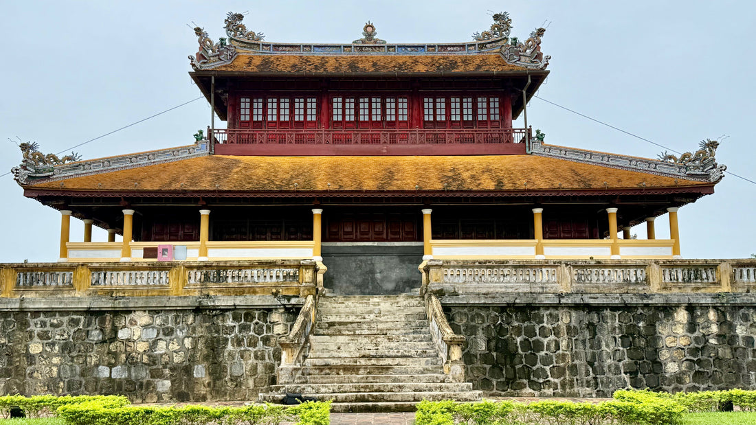 Temple / Pagode de la Citadelle Impériale à Hué au Centre du Vietnam