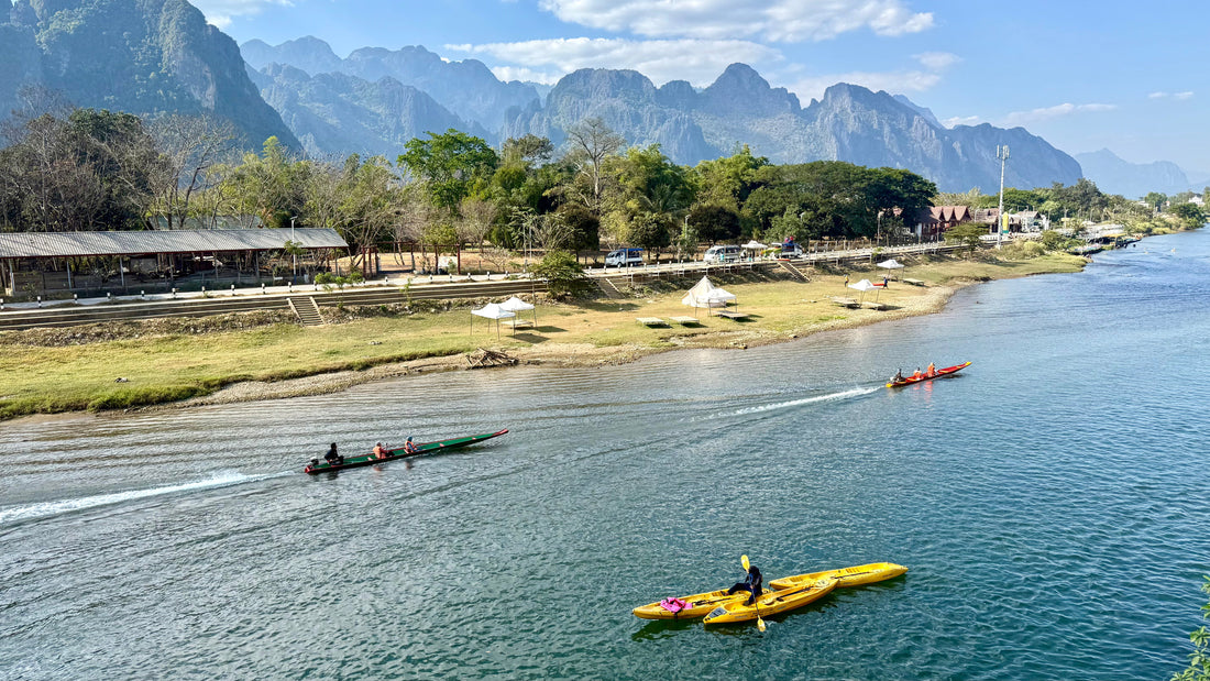 La rivière Nam Song à Vang Vieng