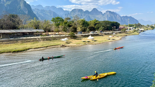 La rivière Nam Song à Vang Vieng